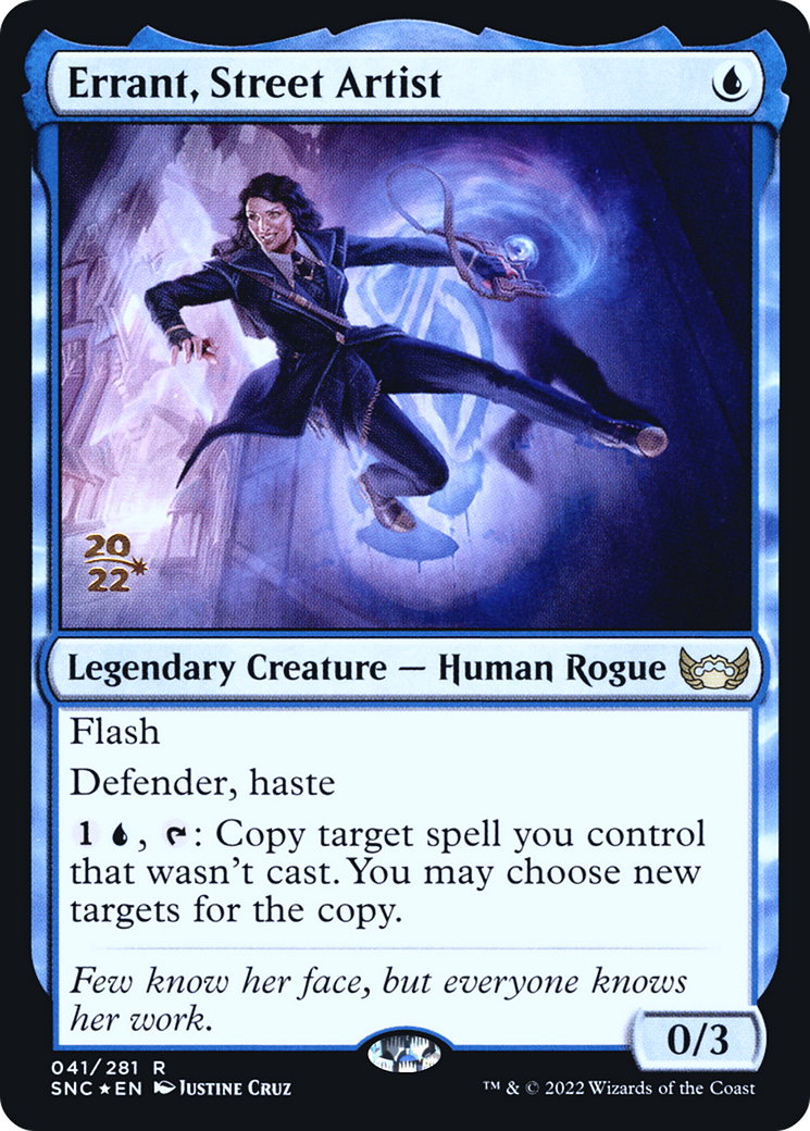 Errant, Street Artist (41s) Foil - Streets of New Capenna Promos