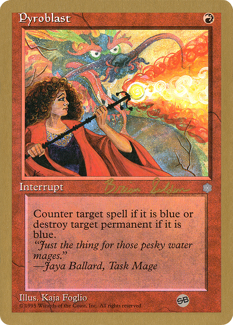 Pyroblast - 1998 Brian Selden (ICE) (SB) (Retro) - World Championship Decks 1998