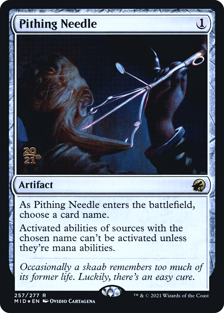 Pithing Needle (257) Foil - Innistrad: Midnight Hunt Promos