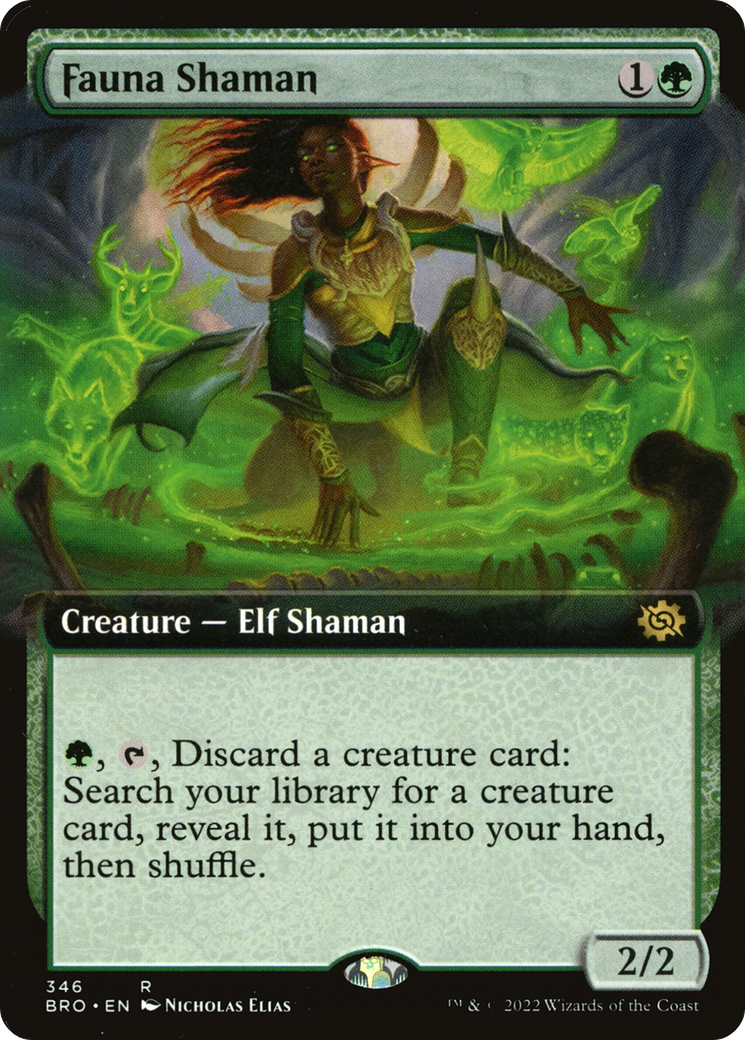 Fauna Shaman (Extended Art) (346) Foil - The Brothers' War