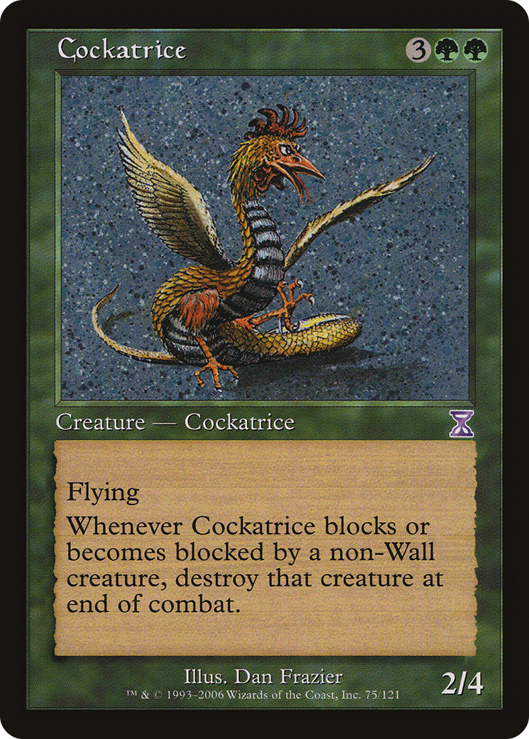 Cockatrice (Retro) (075) Foil - Time Spiral Timeshifted
