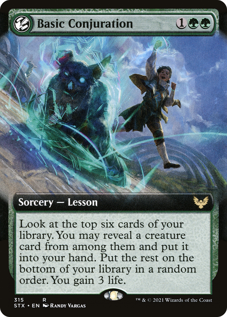 Basic Conjuration (Extended Art) (315) - Strixhaven: School of Mages