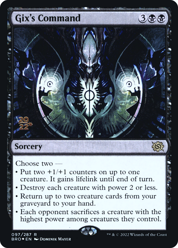 Gix's Command (097) Foil - The Brothers' War Promos