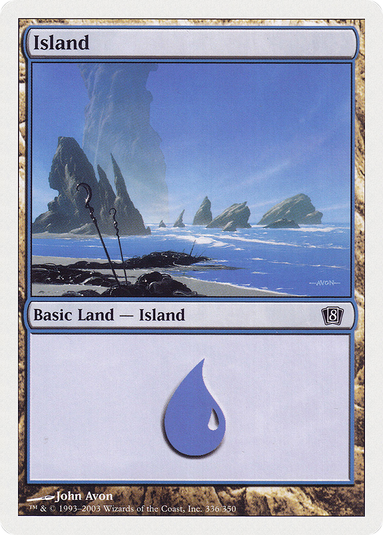 Island (336) Foil - Eighth Edition