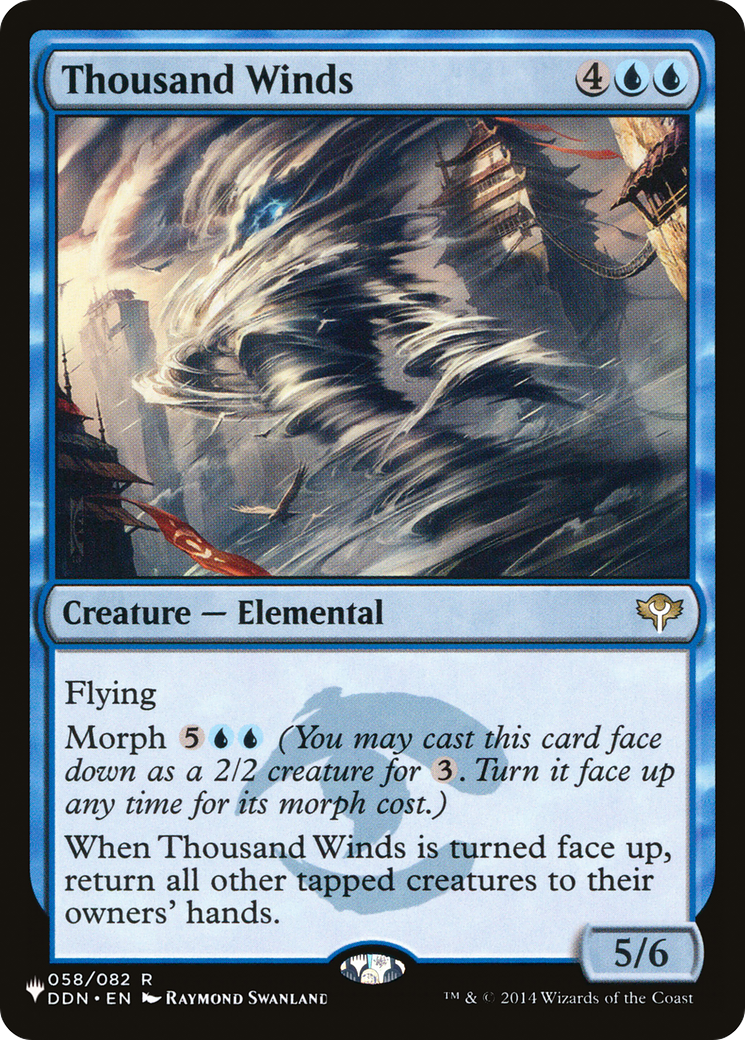 Thousand Winds (DDN-58) - The List