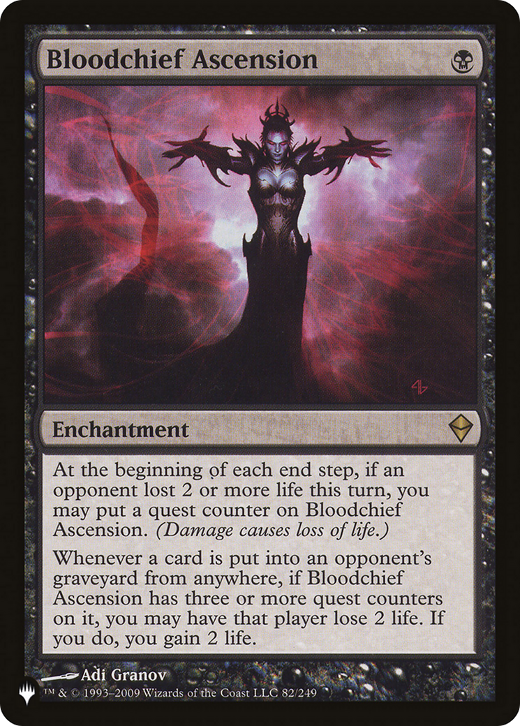 Bloodchief Ascension (ZEN-82) - The List