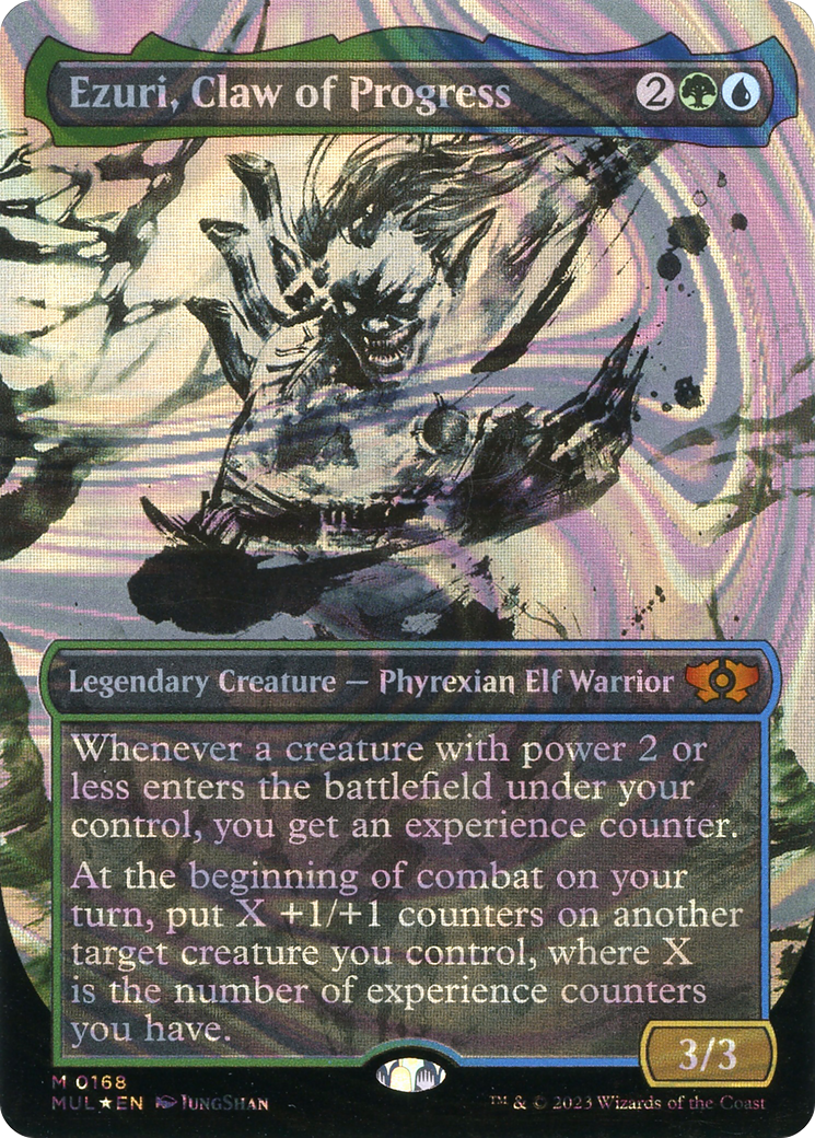 Ezuri, Claw of Progress (Showcase) (168) Foil - Multiverse Legends