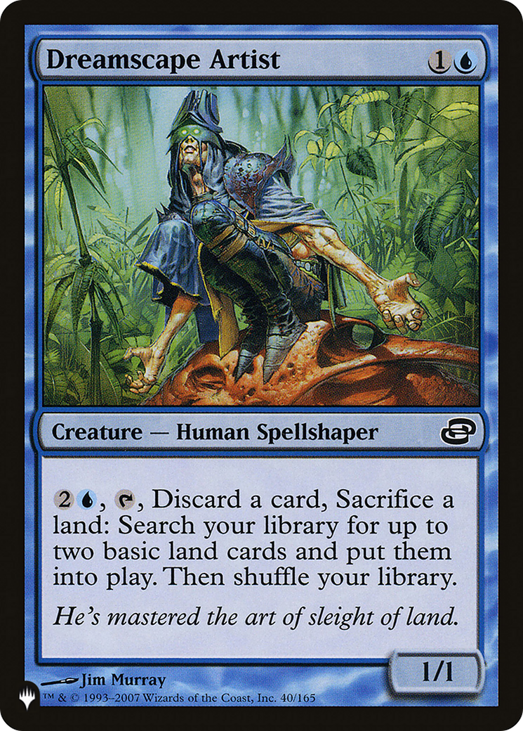 Dreamscape Artist (PLC-40) - The List