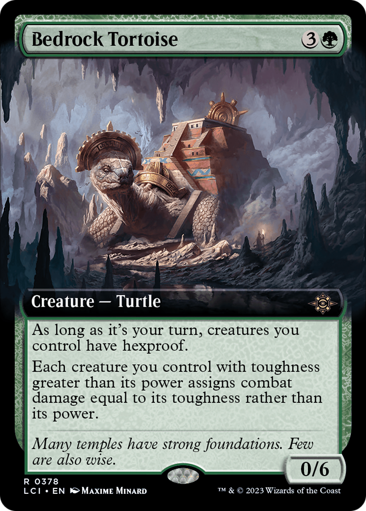 Bedrock Tortoise (Extended Art) (378) - The Lost Caverns of Ixalan