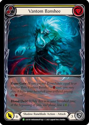 Vantom Banshee (Yellow) (Extended Art) (LGS158) Rainbow Foil - FaB Promos