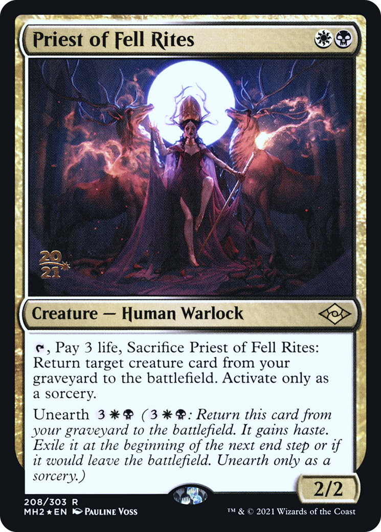 Priest of Fell Rites (208s) Foil - Modern Horizons 2 Promos