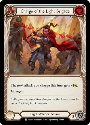 Charge of the Light Brigade (Blue) (DTD074) Rainbow Foil - Dusk till Dawn