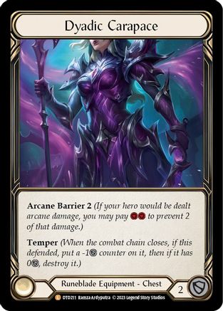 Dyadic Carapace (DTD211) Cold Foil - Dusk till Dawn