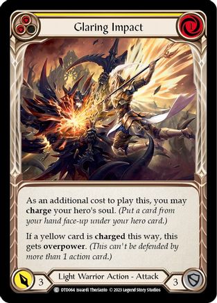 Glaring Impact (Yellow) (DTD064) Rainbow Foil - Dusk till Dawn