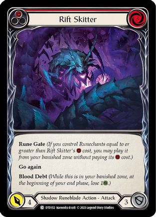 Rift Skitter (Red) (DTD152) Rainbow Foil - Dusk till Dawn