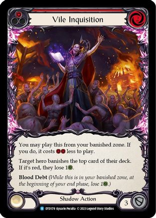 Vile Inquisition (Red) (DTD178) Rainbow Foil - Dusk till Dawn
