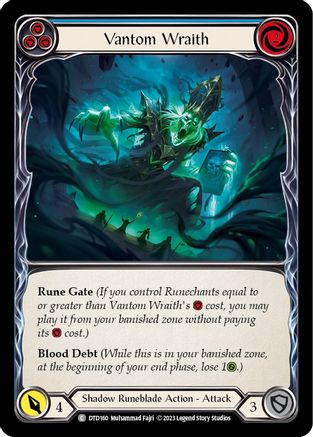 Vantom Wraith (Blue) (DTD160) Rainbow Foil - Dusk till Dawn