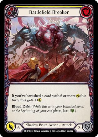 Battlefield Breaker (Yellow) (DTD122) Rainbow Foil - Dusk till Dawn