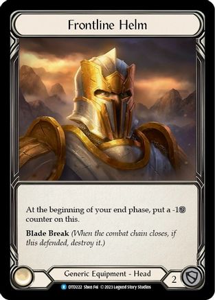 Frontline Helm (DTD222) Cold Foil - Dusk till Dawn