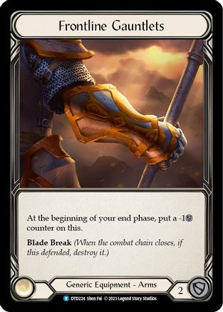 Frontline Gauntlets (DTD224) Cold Foil - Dusk till Dawn