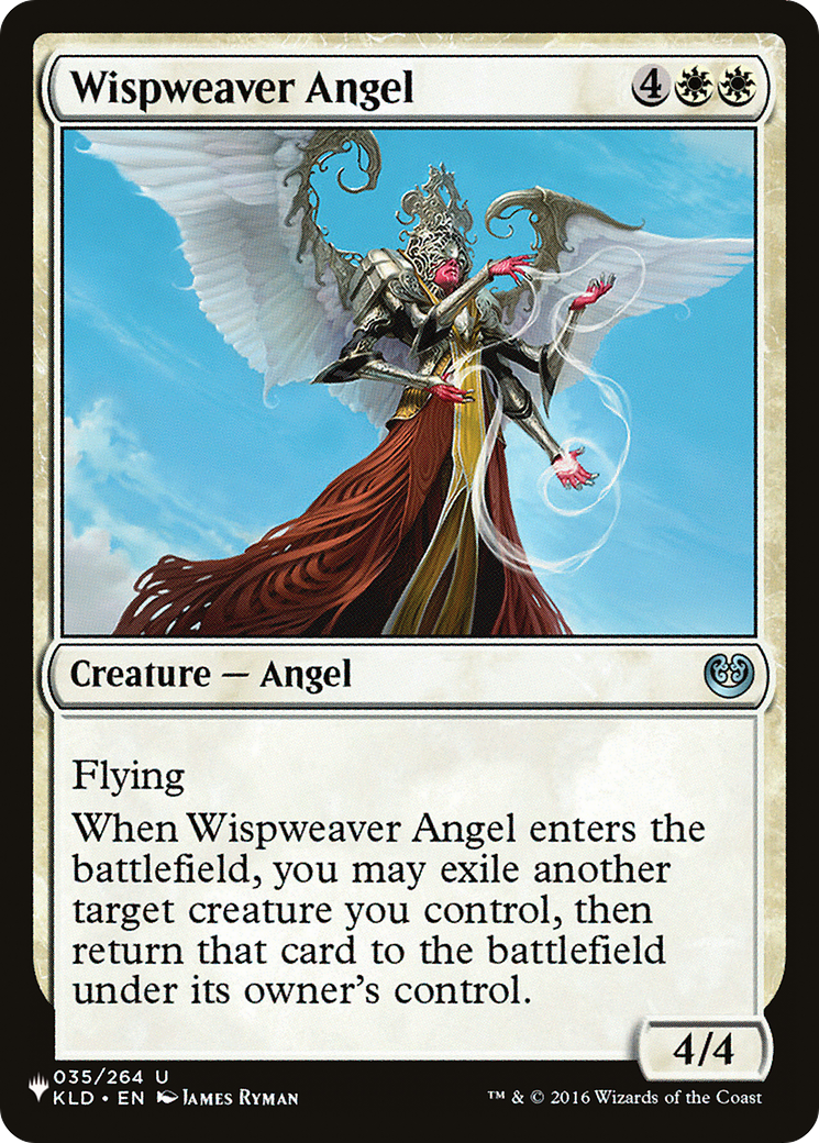 Wispweaver Angel (KLD-35) - The List