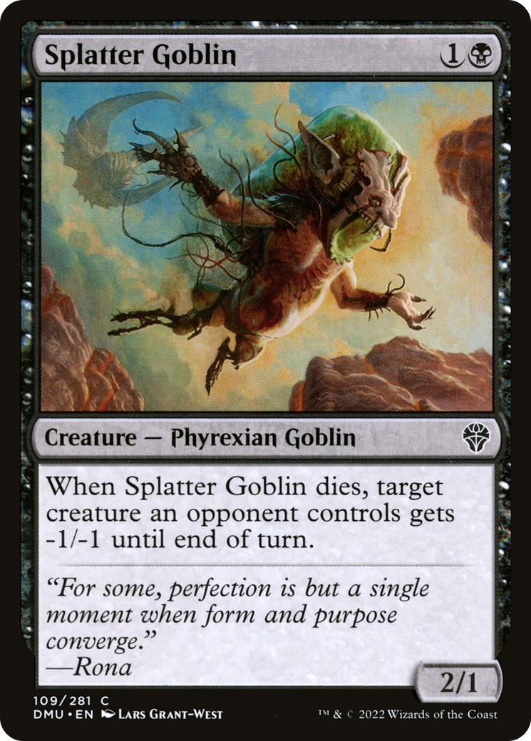 Splatter Goblin (109) Foil - Dominaria United