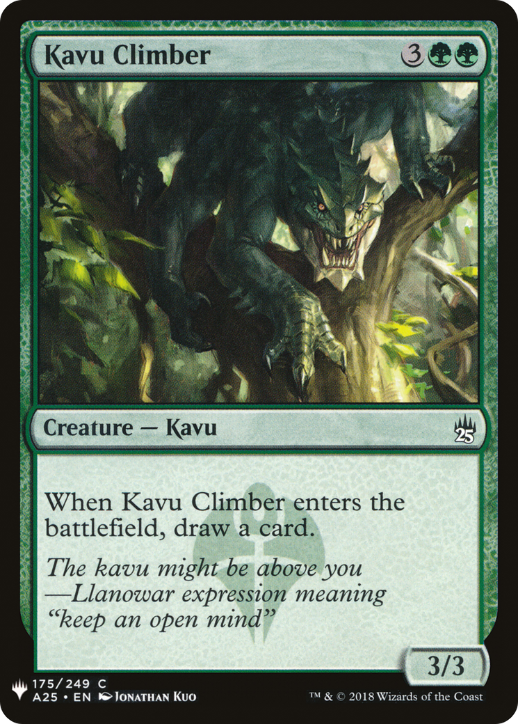 Kavu Climber (A25-175) - The List