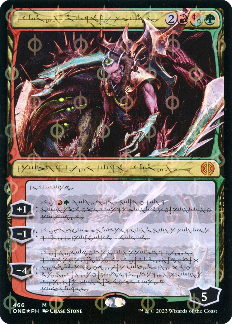 Lukka, Bound to Ruin (Showcase) (466) Foil - Phyrexia: All Will Be One