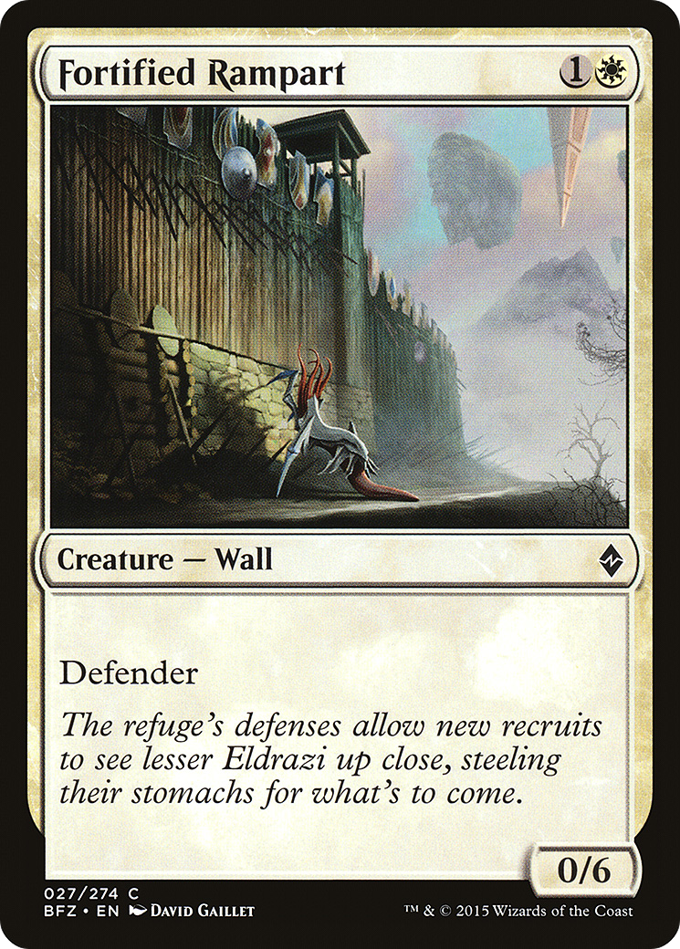 Fortified Rampart (027) - Battle for Zendikar