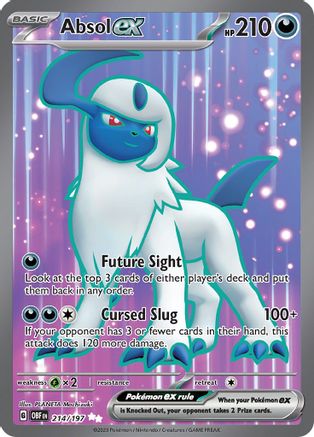 Absol ex (214) Holofoil - Obsidian Flames