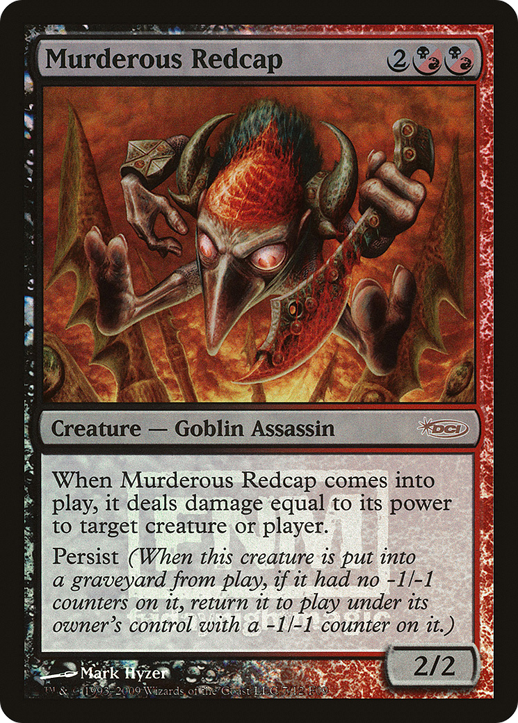 Murderous Redcap Foil - Friday Night Magic 2009