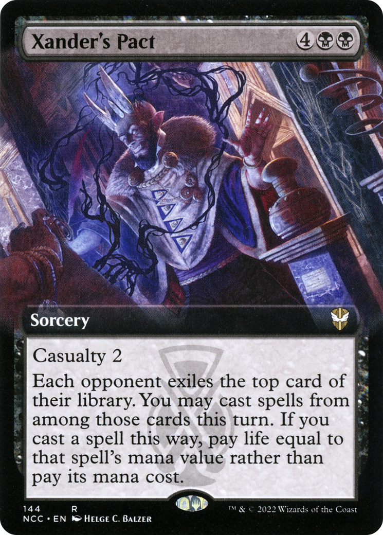 Xander's Pact (Extended Art) (144) - New Capenna Commander