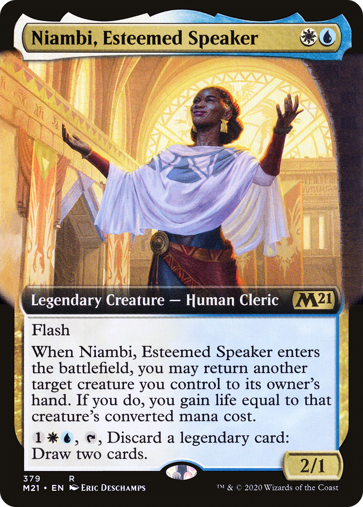 Niambi, Esteemed Speaker (Extended Art) (379) - Core Set 2021