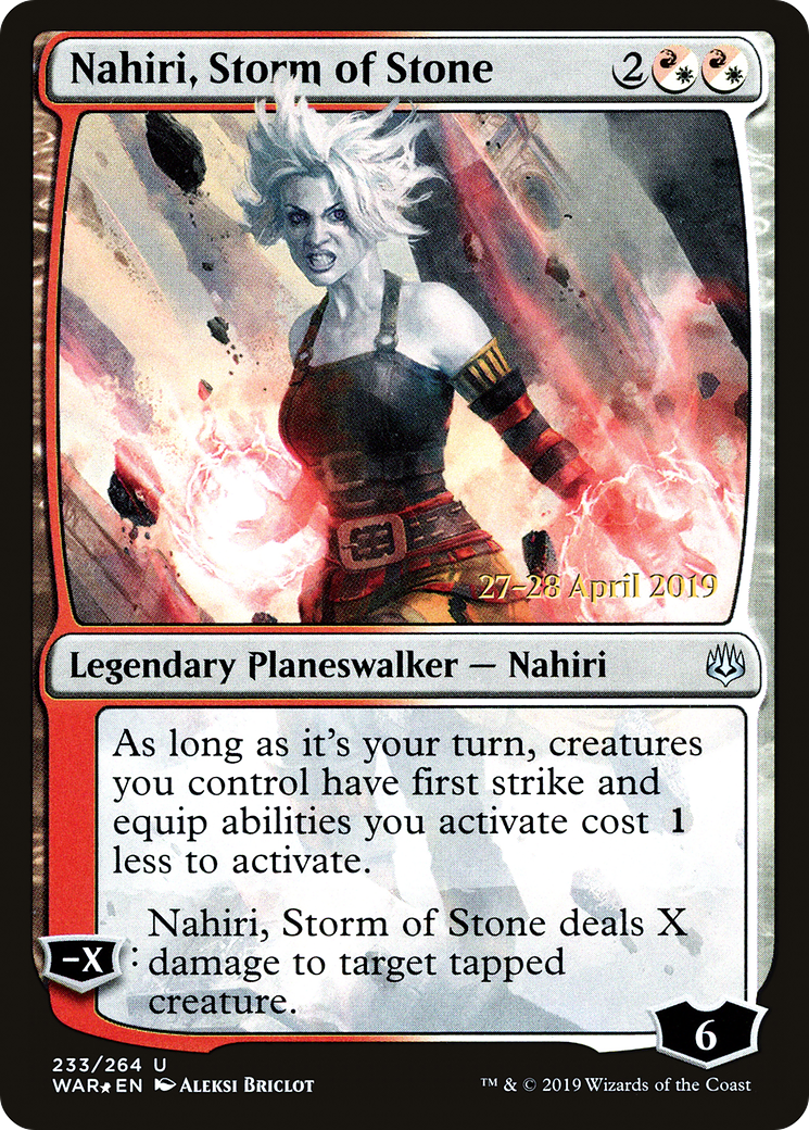 Nahiri, Storm of Stone (233s) Foil - War of the Spark Promos
