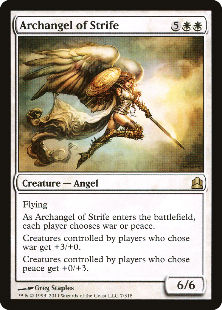 Archangel of Strife (007) - Commander 2011