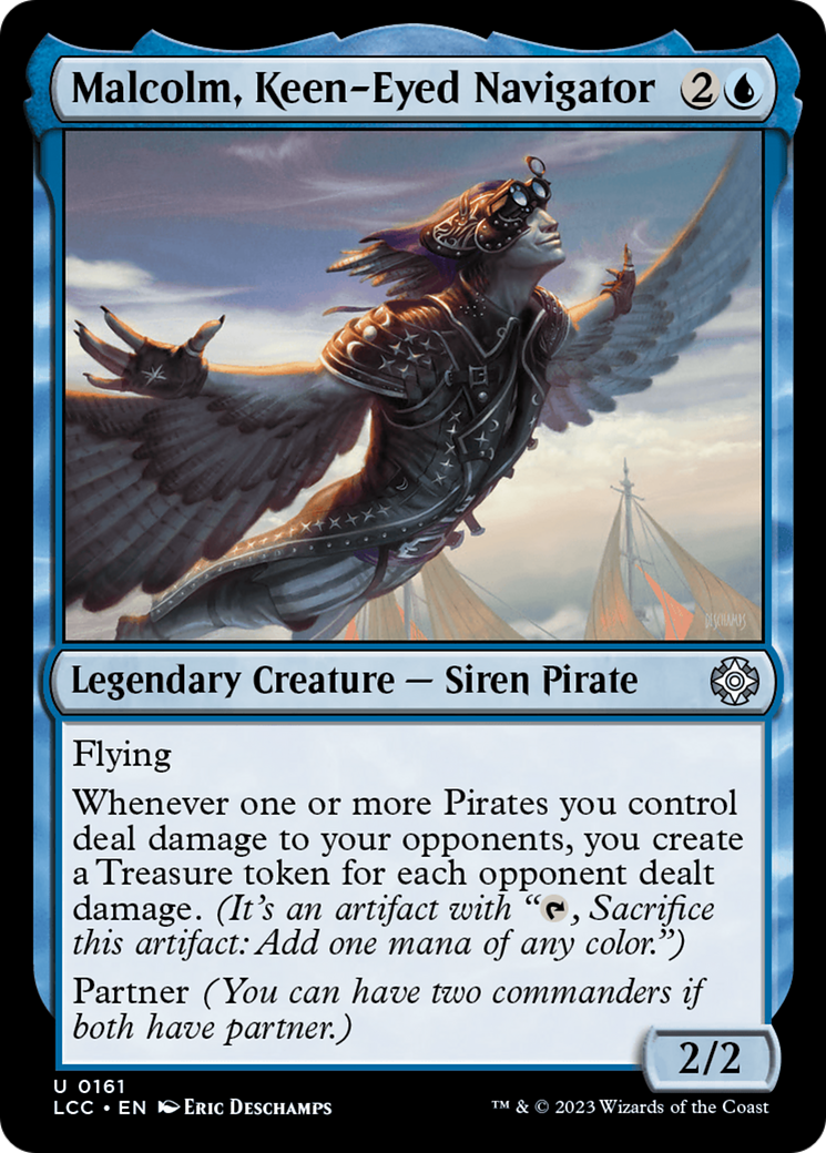 Malcolm, Keen-Eyed Navigator (161) - The Lost Caverns of Ixalan Commander