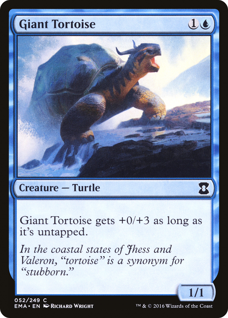 Giant Tortoise (052) Foil - Eternal Masters