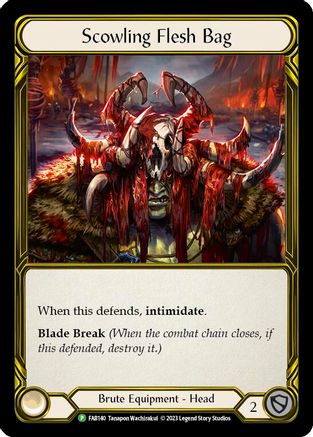 Scowling Flesh Bag (Golden) (FAB140) Cold Foil - FaB Promos