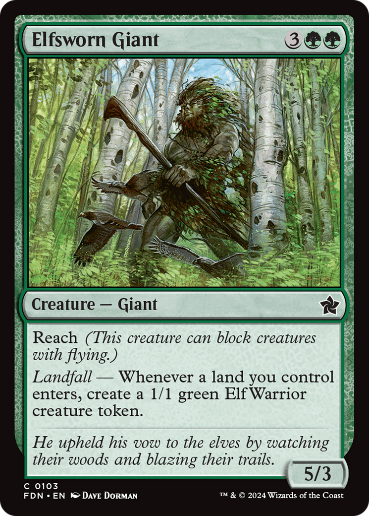 Elfsworn Giant (103) - Foundations