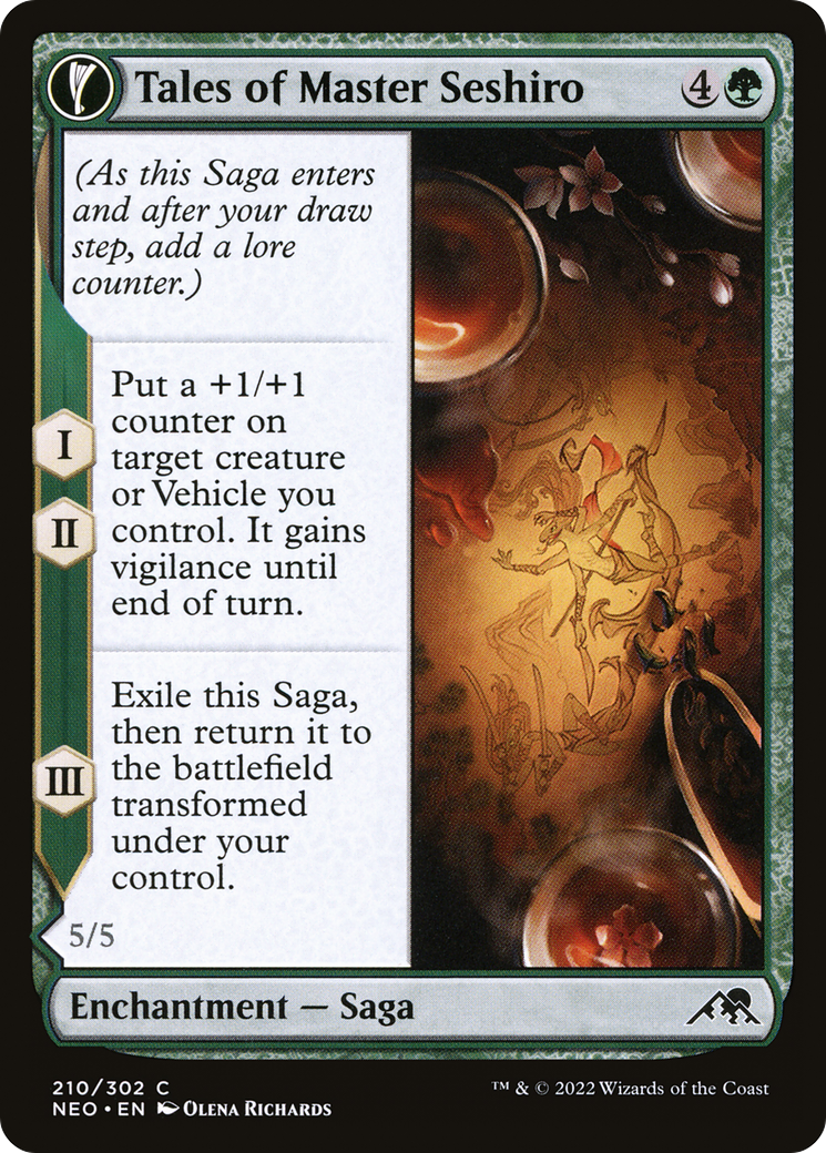 Tales of Master Seshiro // Seshiro's Living Legacy (210) Foil - Kamigawa: Neon Dynasty