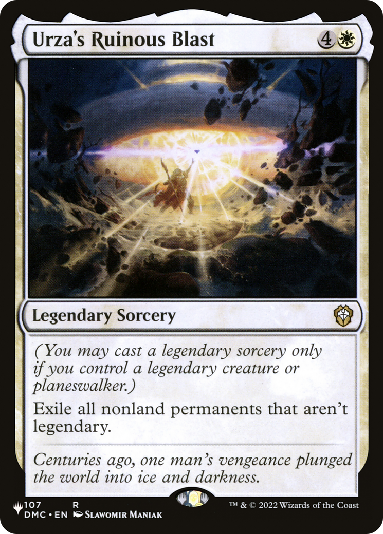 Urza's Ruinous Blast (DMC-107) - The List