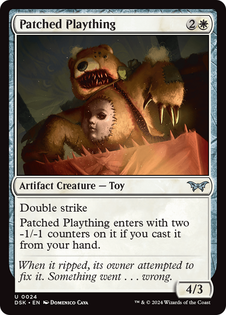 Patched Plaything (024) Foil - Duskmourn: House of Horror