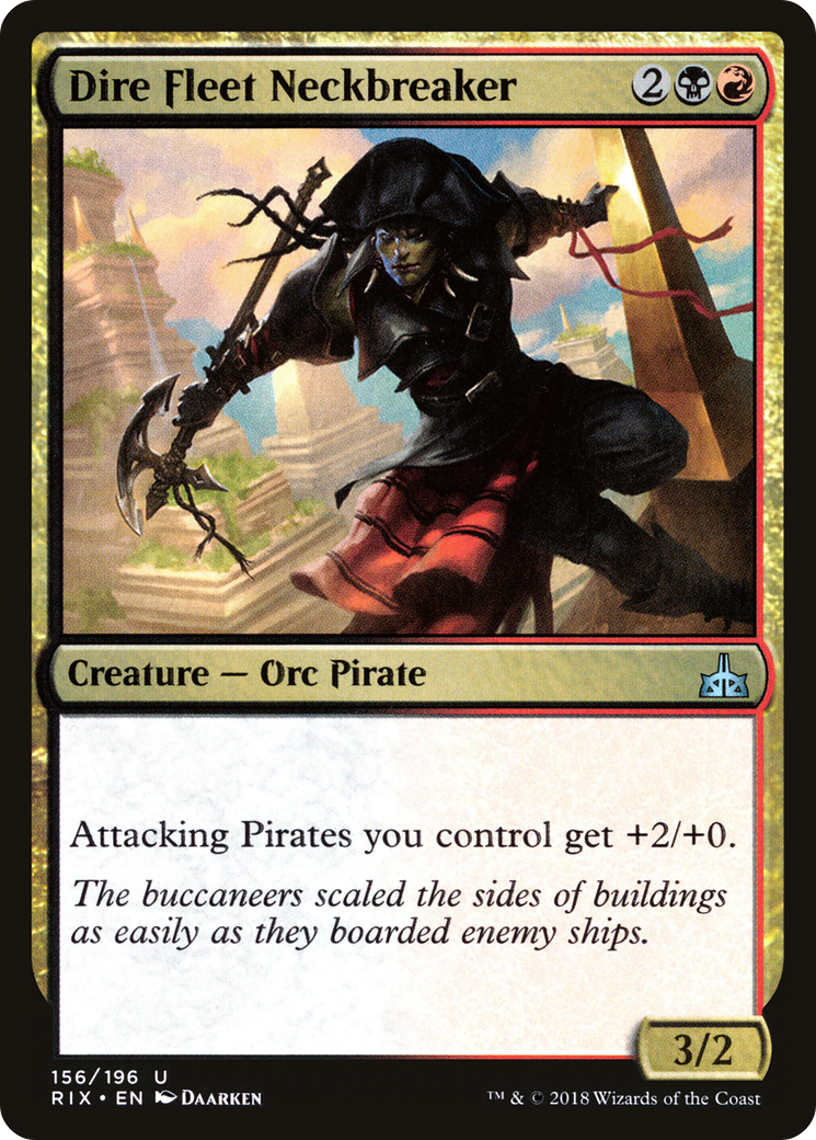 Dire Fleet Neckbreaker (156) Foil - Rivals of Ixalan