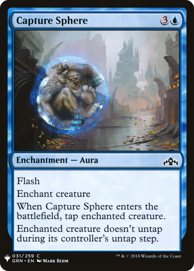 Capture Sphere (GRN-31) - The List
