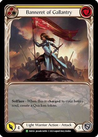 Banneret of Gallantry (FAB162) Rainbow Foil - FaB Promos