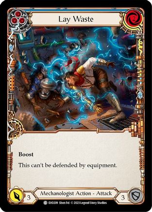 Lay Waste (Blue) (EVO209) Rainbow Foil - Bright Lights