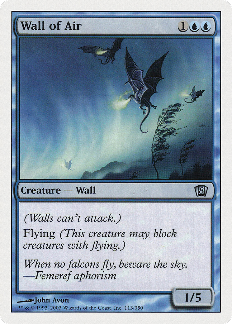 Wall of Air (113) Foil - Eighth Edition
