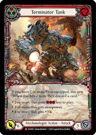 Terminator Tank (Extended Art) (EVO055) Rainbow Foil - Bright Lights