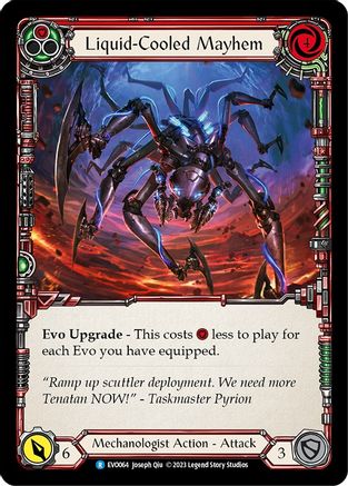 Liquid-Cooled Mayhem (Red) (EVO064) Rainbow Foil - Bright Lights