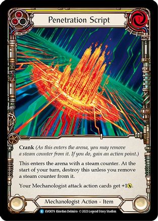 Penetration Script (EVO079) Rainbow Foil - Bright Lights